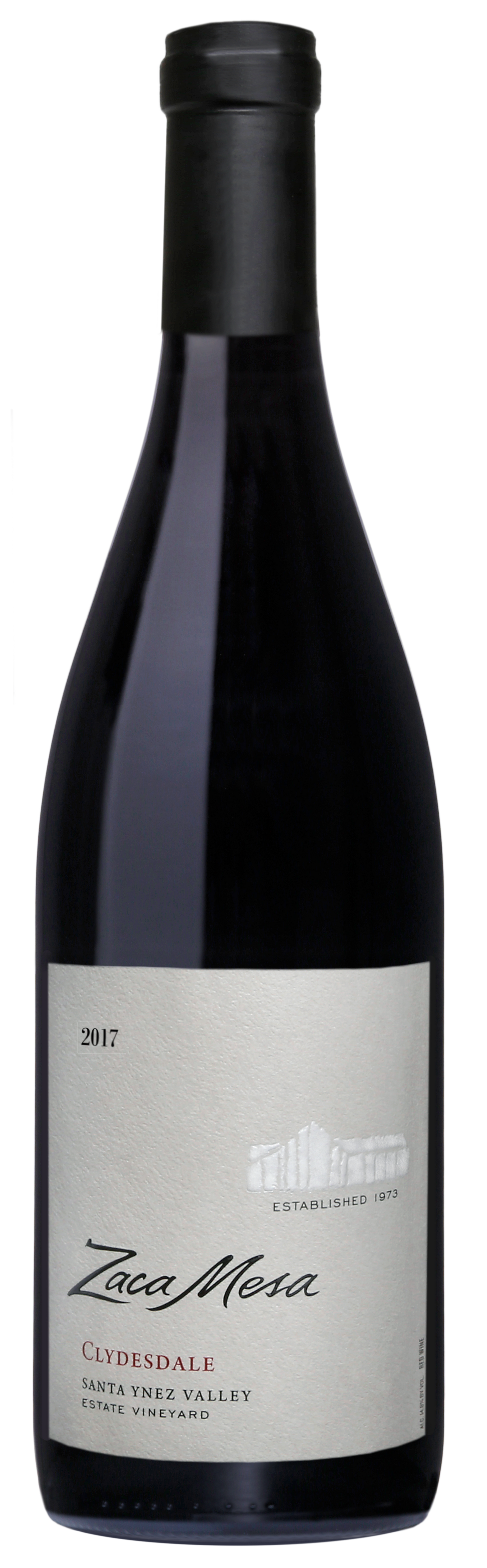 Zaca Mesa Clydesdale Syrah 2017  Front Bottle Shot