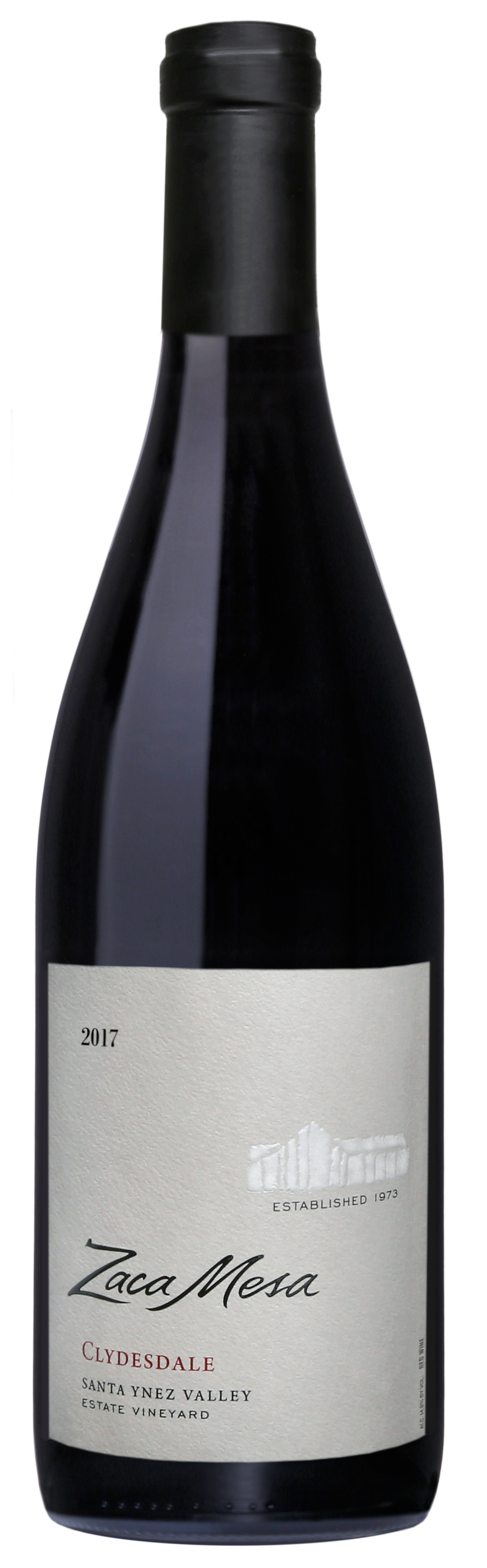 Zaca Mesa Clydesdale Syrah 2017  Front Bottle Shot