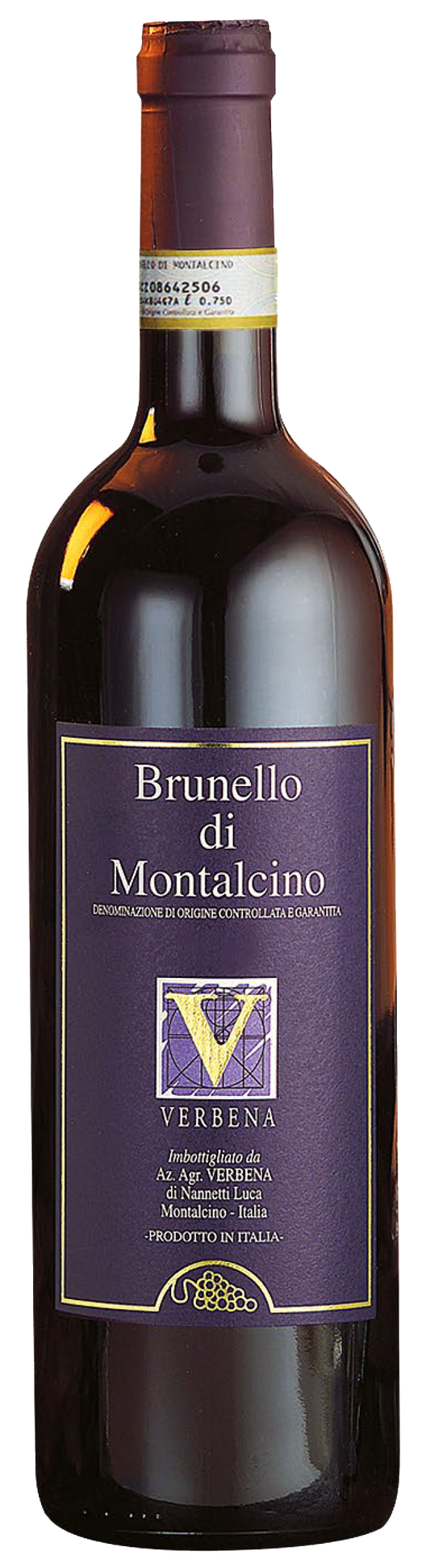 Verbena Brunello di Montalcino 2018  Front Bottle Shot