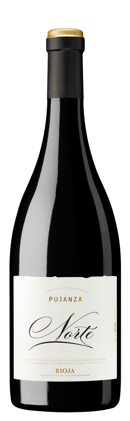 Bodegas Pujanza Norte 2017  Front Bottle Shot