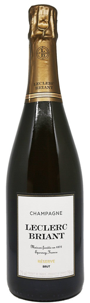 Champagne Leclerc Briant Brut Reserve  Front Bottle Shot
