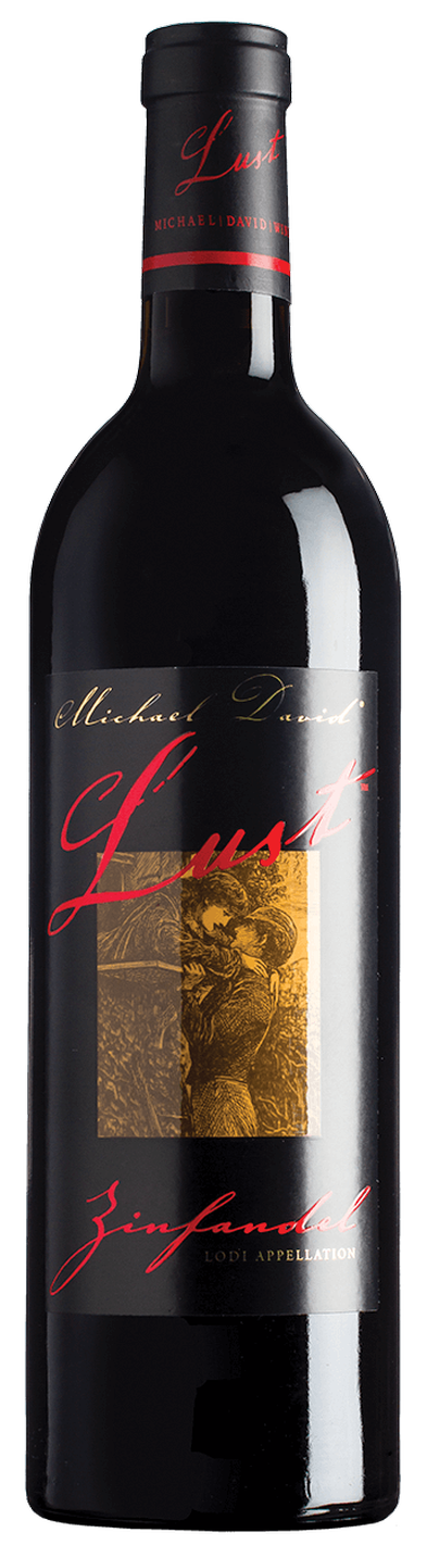 Michael David Winery Lust Zinfandel 2020  Front Bottle Shot