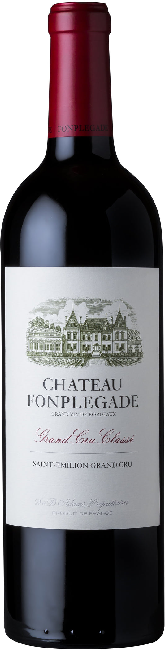 Chateau Fonplegade  2019  Front Bottle Shot