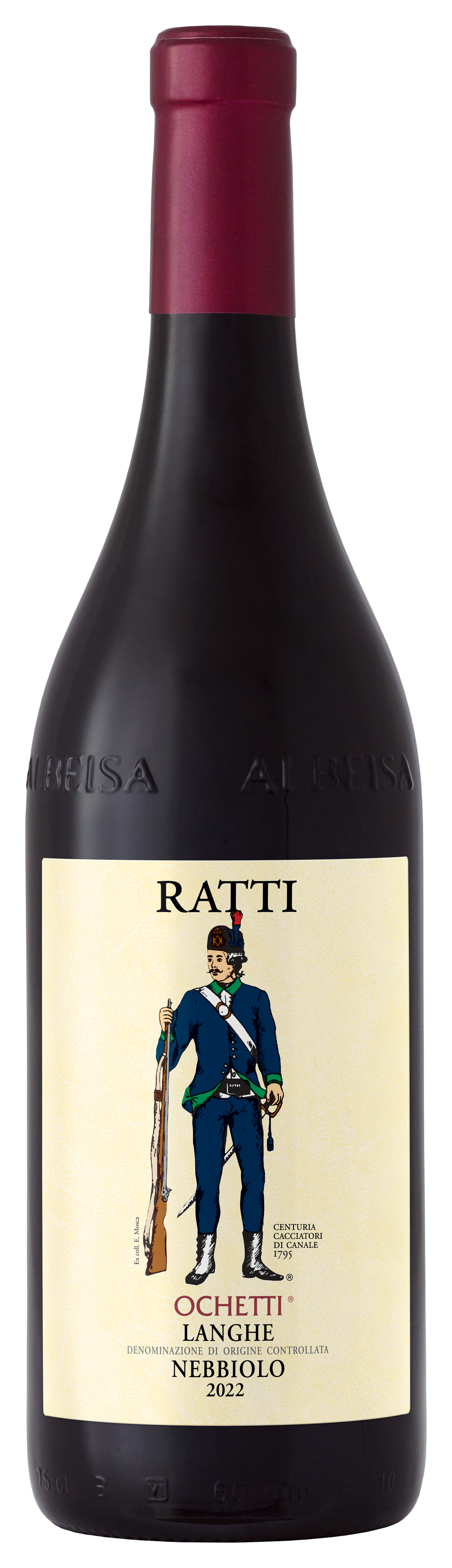 Renato Ratti Ochetti Nebbiolo 2022  Front Bottle Shot