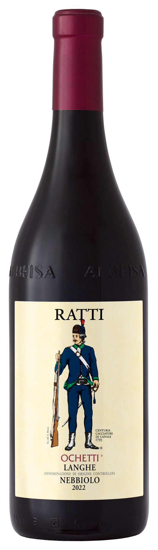 Renato Ratti Ochetti Nebbiolo 2022  Front Bottle Shot