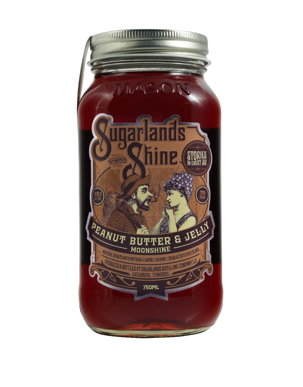 SUGARLANDS PEANUT BUTTER & JELLY MOONSHINE 750 ML