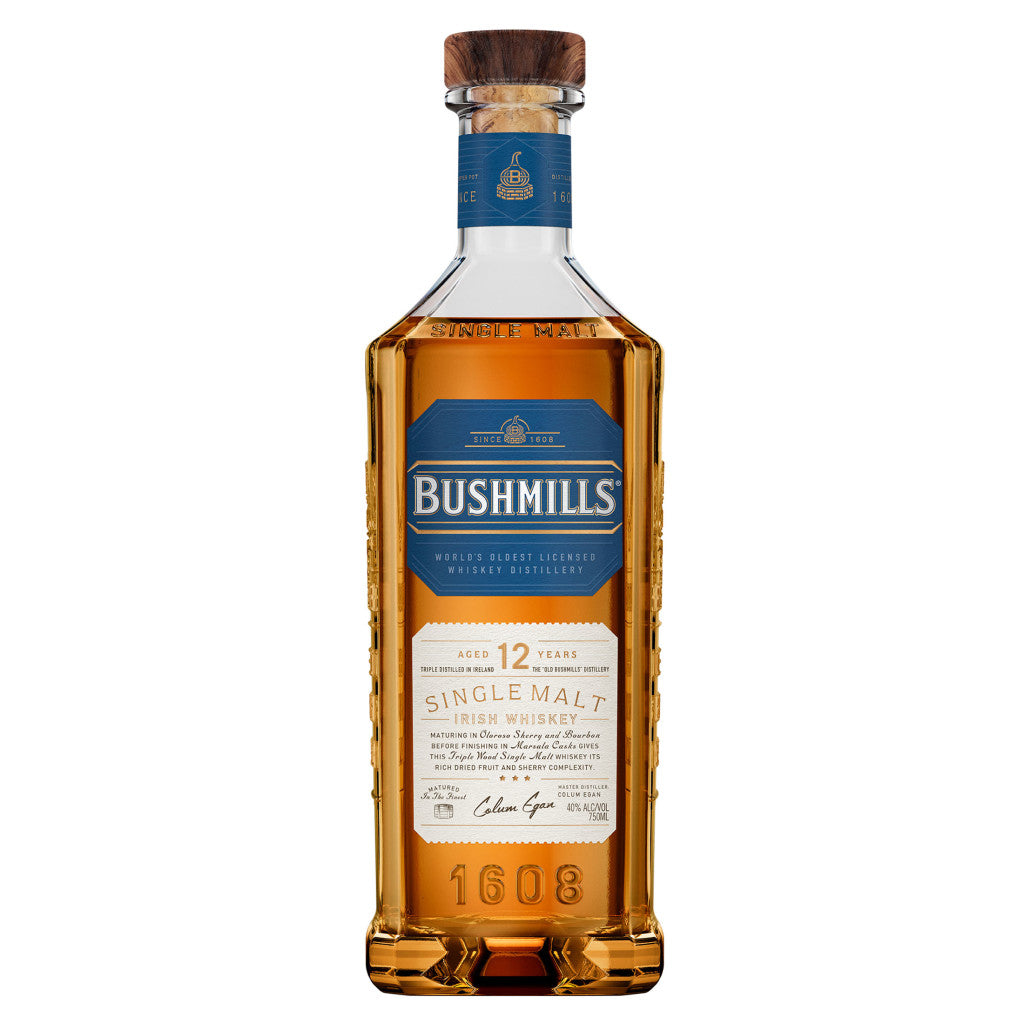 BUSHMILLS® 12 YEAR OLD SINGLE MALT WHISKEY 750 ML