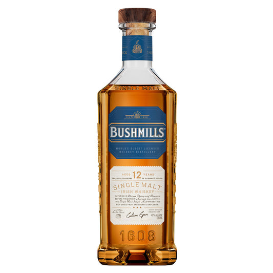 BUSHMILLS® 12 YEAR OLD SINGLE MALT WHISKEY 750 ML