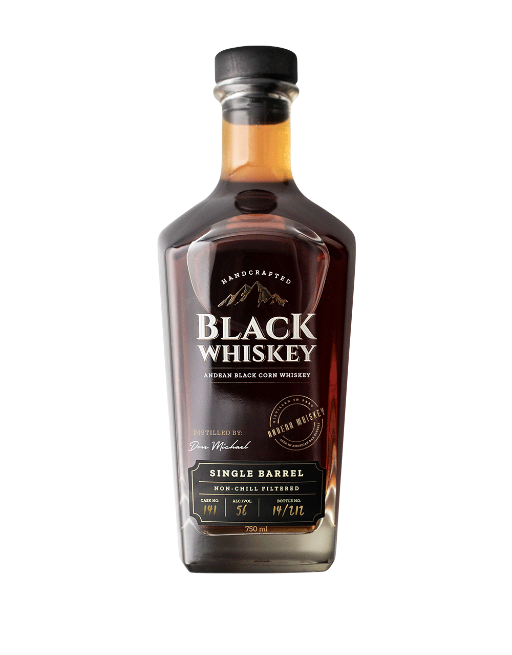 BLACK WHISKEY SINGLE BARREL 750 ML