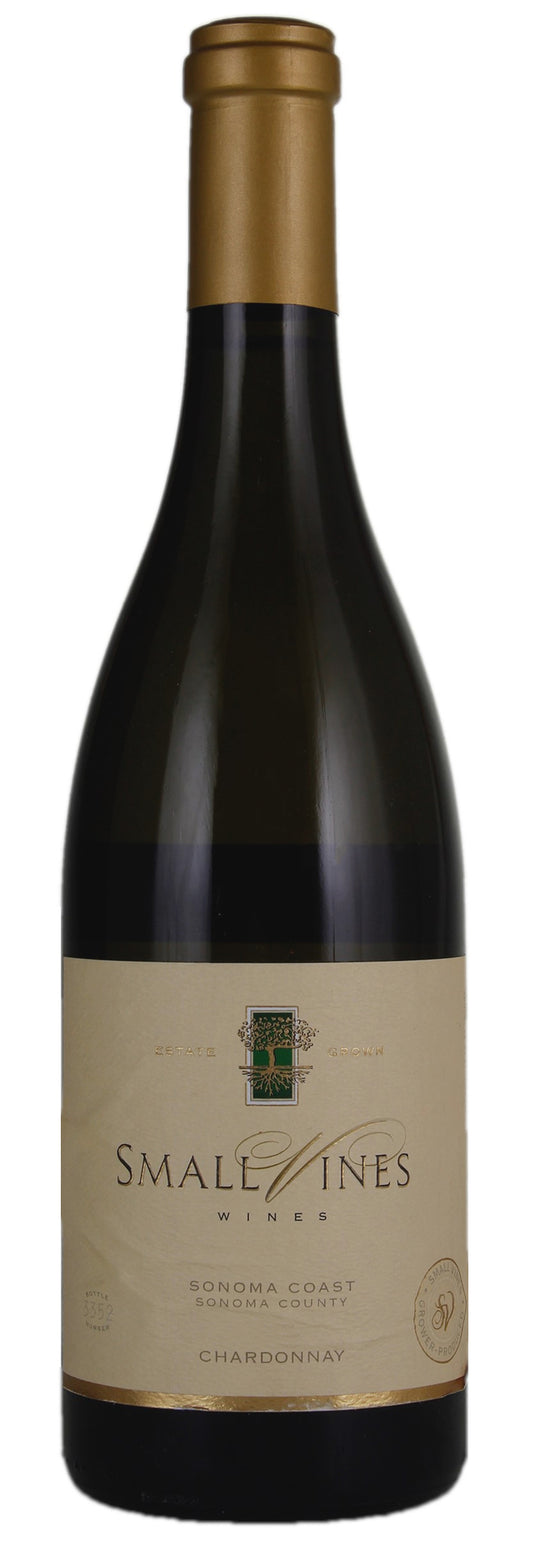 Small Vines Sonoma Coast Chardonnay 2021  Front Bottle Shot