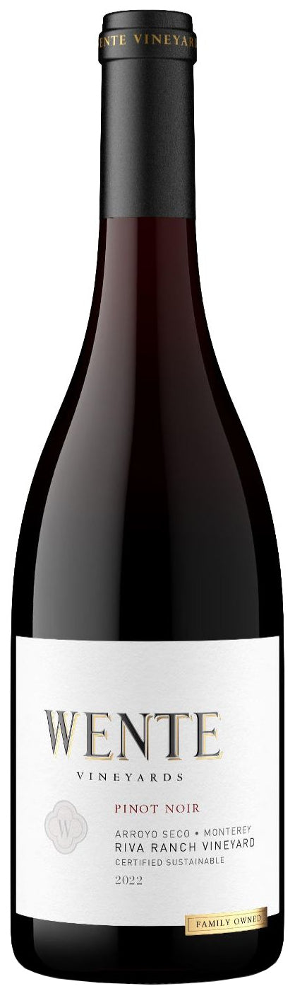 Wente Riva Ranch Pinot Noir 2022  Front Bottle Shot