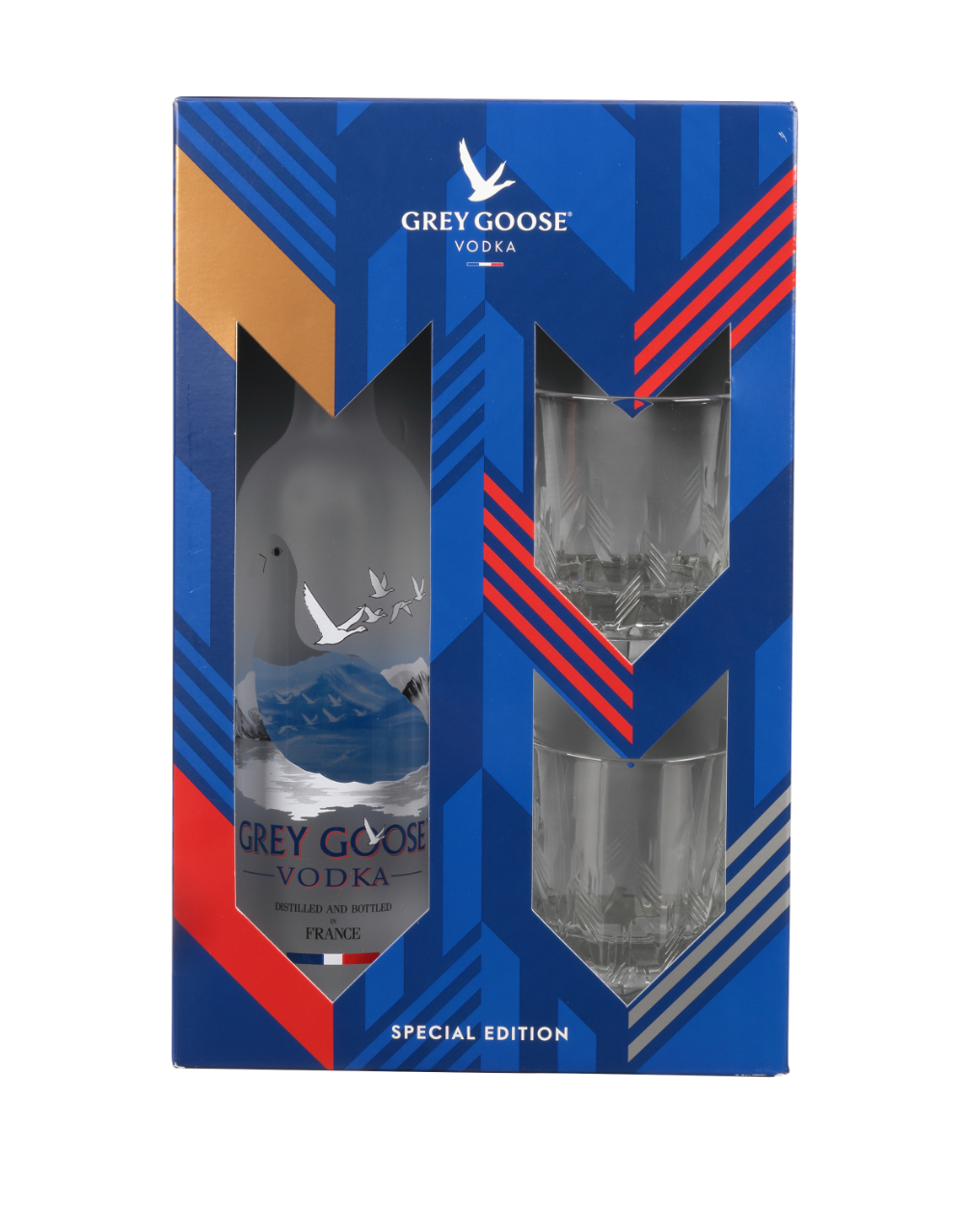 GREY GOOSE ROCKS GLASS GIFT PACK 750 ML