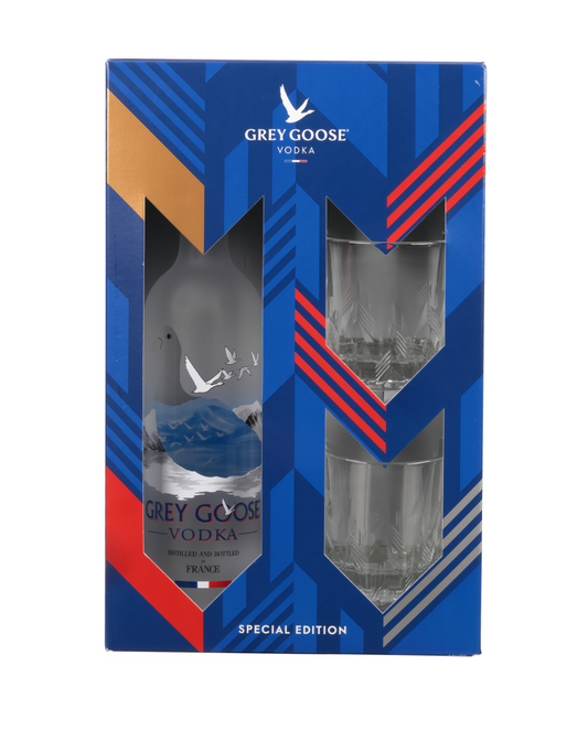 GREY GOOSE ROCKS GLASS GIFT PACK 750 ML