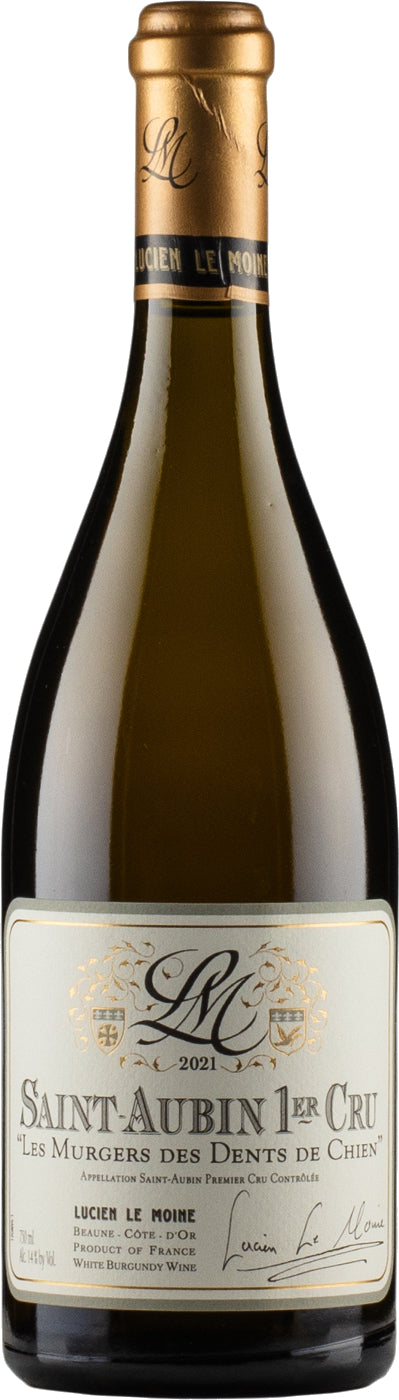 Lucien Le Moine St-Aubin Les Murgers des Dents de Chien Premier Cru 2021  Front Bottle Shot