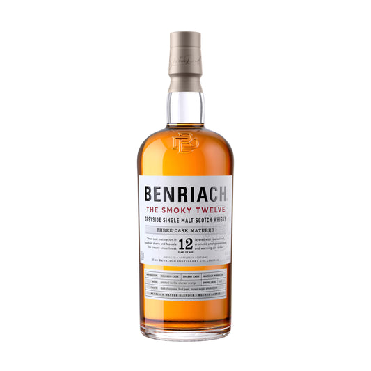BENRIACH THE SMOKY TWELVE SPEYSIDE SINGLE MALT SCOTCH WHISKY 750 ML