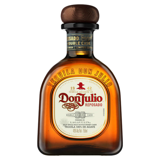 DON JULIO REPOSADO DOUBLE CASK TEQUILA FINISHED IN LAGAVULIN ISLAY SINGLE MALT SCOTCH WHISKY CASKS 750 ML
