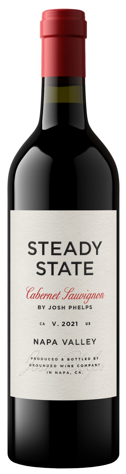 Grounded Wine Co. Steady State Napa Valley Cabernet Sauvignon 2021  Front Bottle Shot