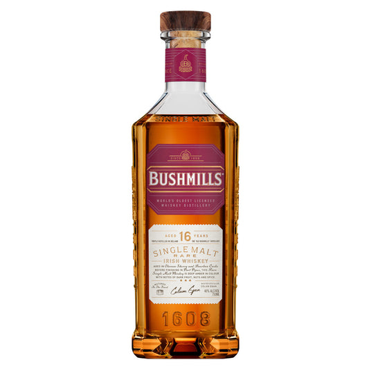 BUSHMILLS® 16-YEAR SINGLE MALT WHISKEY 750 ML