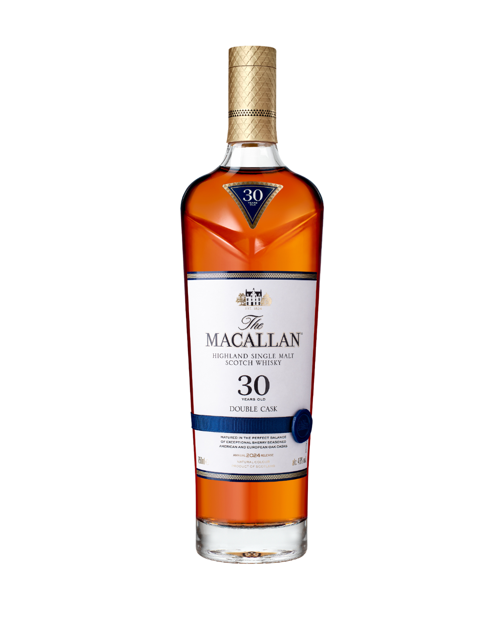 THE MACALLAN DOUBLE CASK 30 YEARS OLD 2024 RELEASE 750 ML