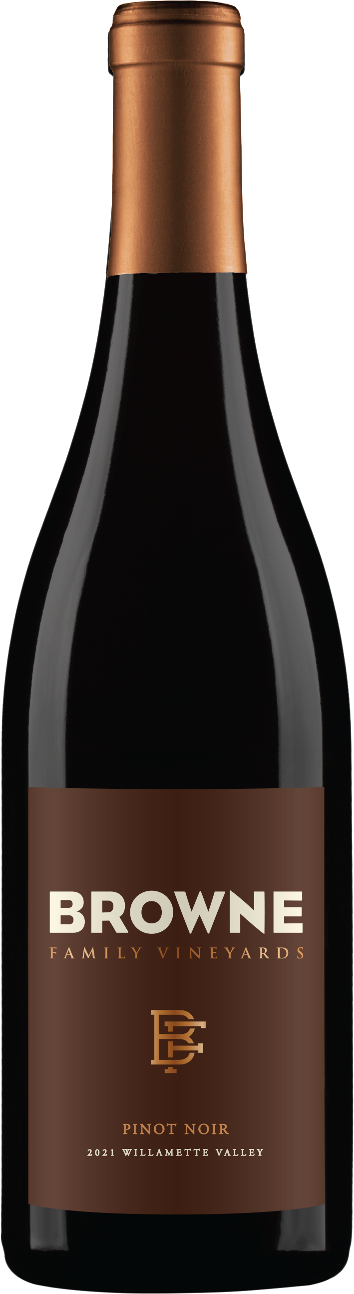 Browne Family Vineyards Pinot Noir 2021  Front Bottle Shot