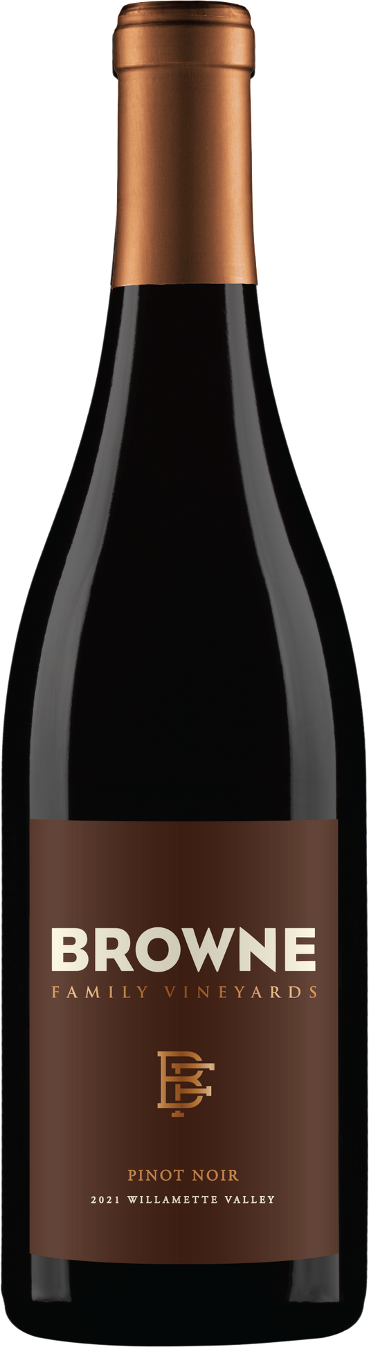 Browne Family Vineyards Pinot Noir 2021  Front Bottle Shot