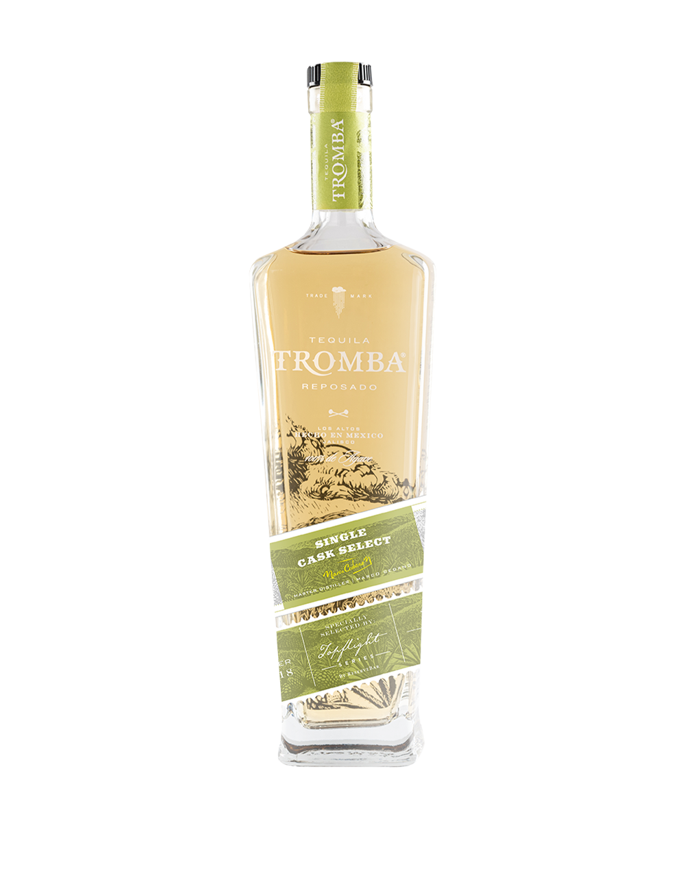 TEQUILA TROMBA SINGLE BARREL REPOSADO S1B48 750 ML