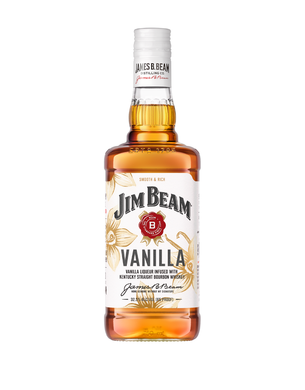 JIM BEAM VANILLA BOURBON WHISKEY 750 ML