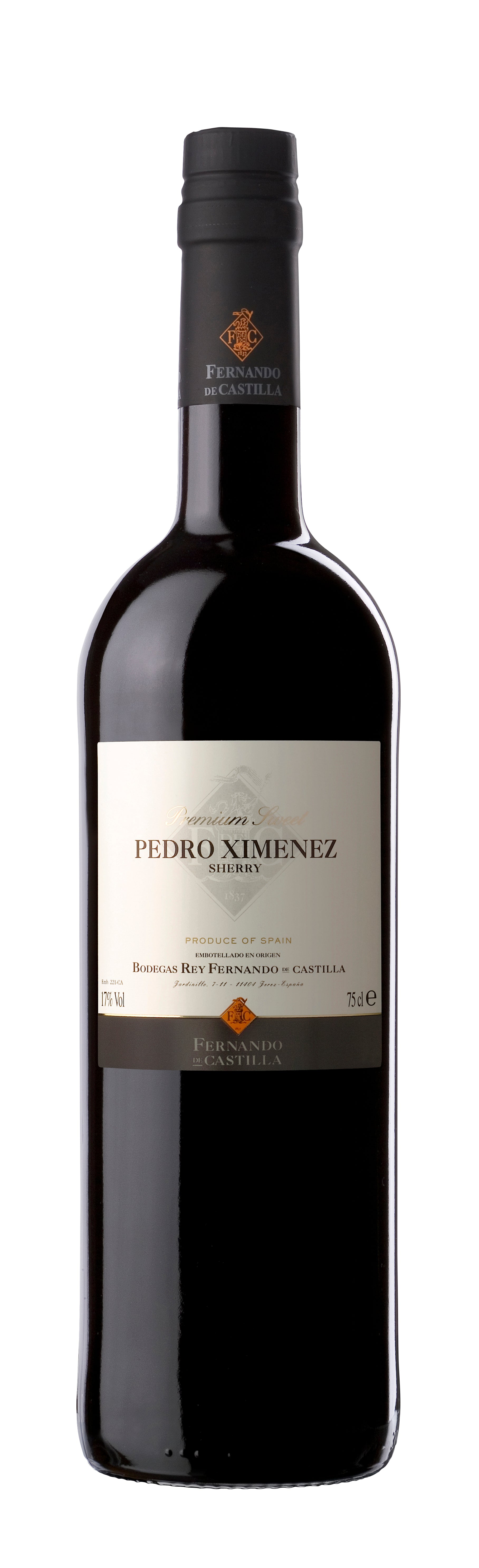 Fernando de Castilla Classic Premium Sweet Pedro Ximenez Sherry  Front Bottle Shot