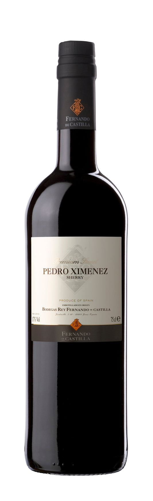 Fernando de Castilla Classic Premium Sweet Pedro Ximenez Sherry  Front Bottle Shot