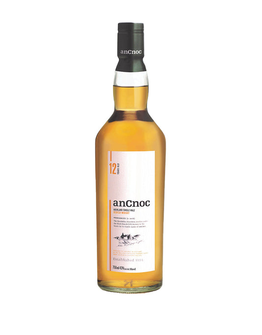 ANCNOC 12 YEAR OLD SINGLE MALT SCOTCH WHISKEY 750 ML