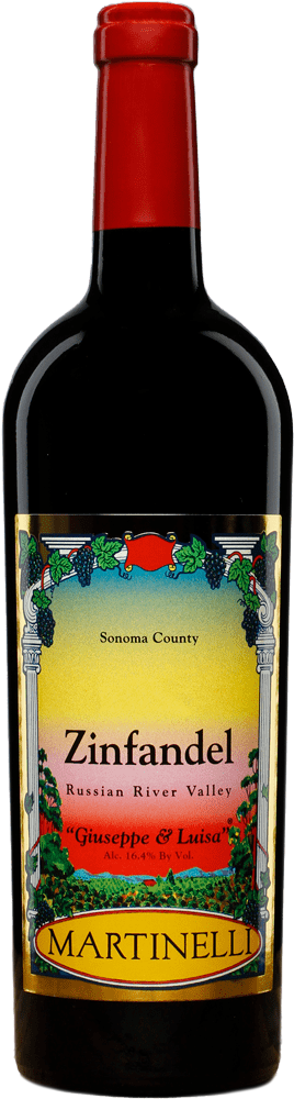 Martinelli Giuseppe and Luisa Zinfandel 2023  Front Bottle Shot
