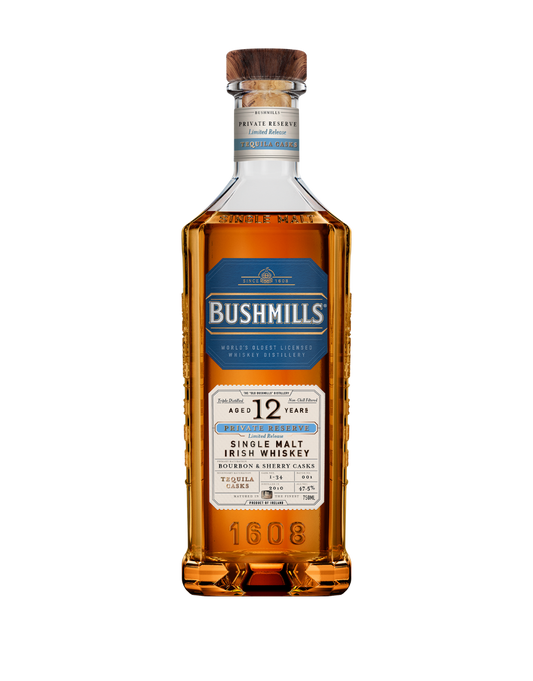 BUSHMILLS® PRIVATE RESERVE LIMITED RELEASE 12 YEAR OLD TEQUILA CASK SINGLE MALT WHISKEY 750 ML