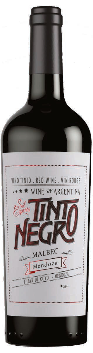 TintoNegro Uco Valley-Mendoza Malbec 2021  Front Bottle Shot