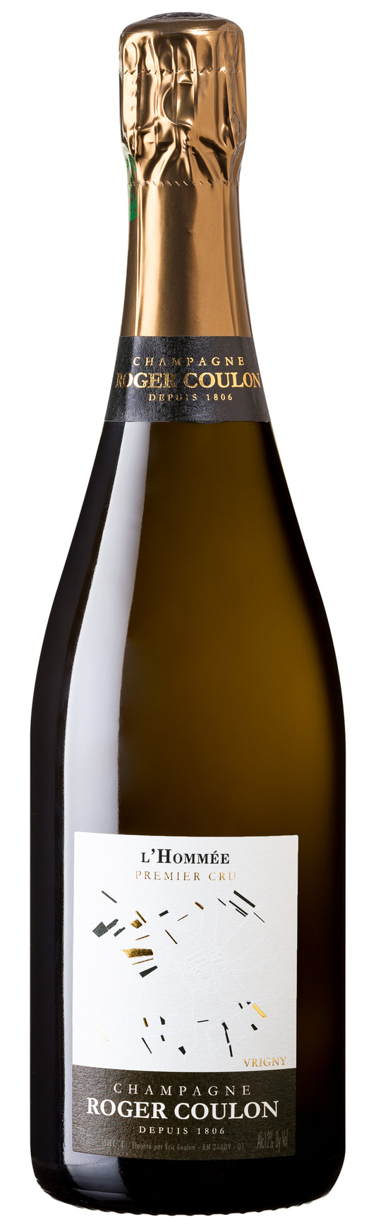 Champagne Roger Coulon L'Hommee Brut Premier Cru  Front Bottle Shot