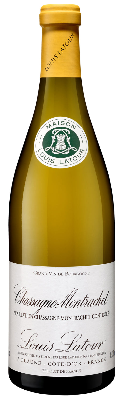 Louis Latour Chassagne-Montrachet Blanc 2022  Front Bottle Shot