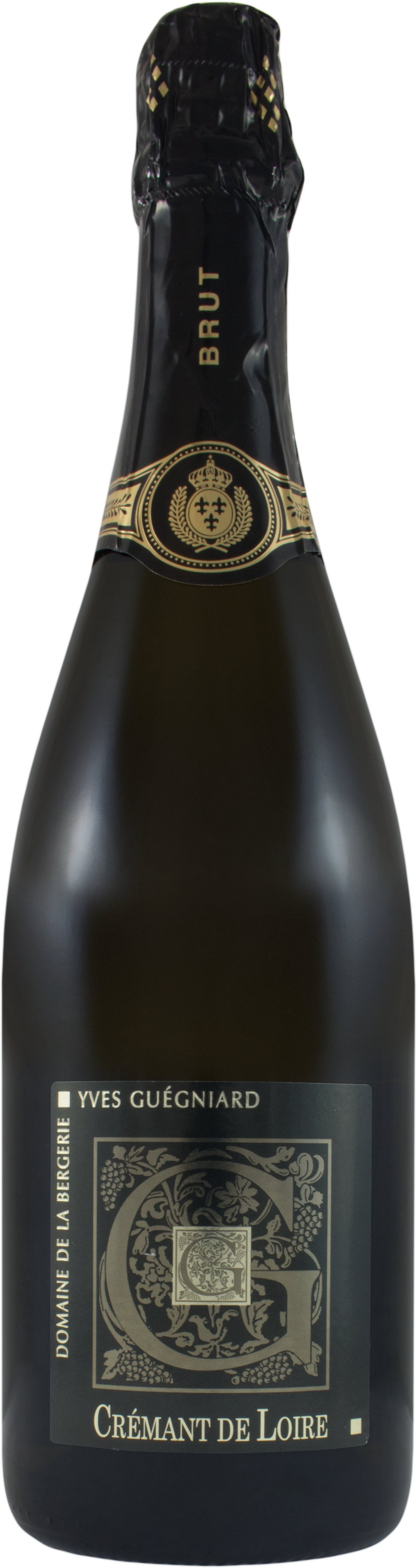 Domaine de la Bergerie Cremant de Loire Brut 2020  Front Bottle Shot
