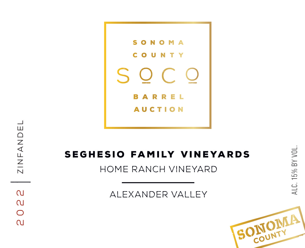 Seghesio Pebbles & Sand Zinfandel (Sonoma Barrel Auction) 2022