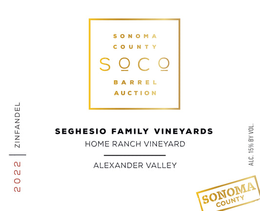 Seghesio Pebbles & Sand Zinfandel (Sonoma Barrel Auction) 2022