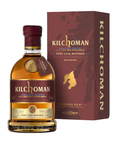 KILCHOMAN PORT CASK MATURED ISLAY SINGLE MALT SCOTCH WHISKY 750 ML