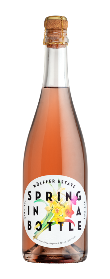 Wolffer Spring in a Bottle Sparkling Rose (Non-Alcoholic)  Front Bottle Shot