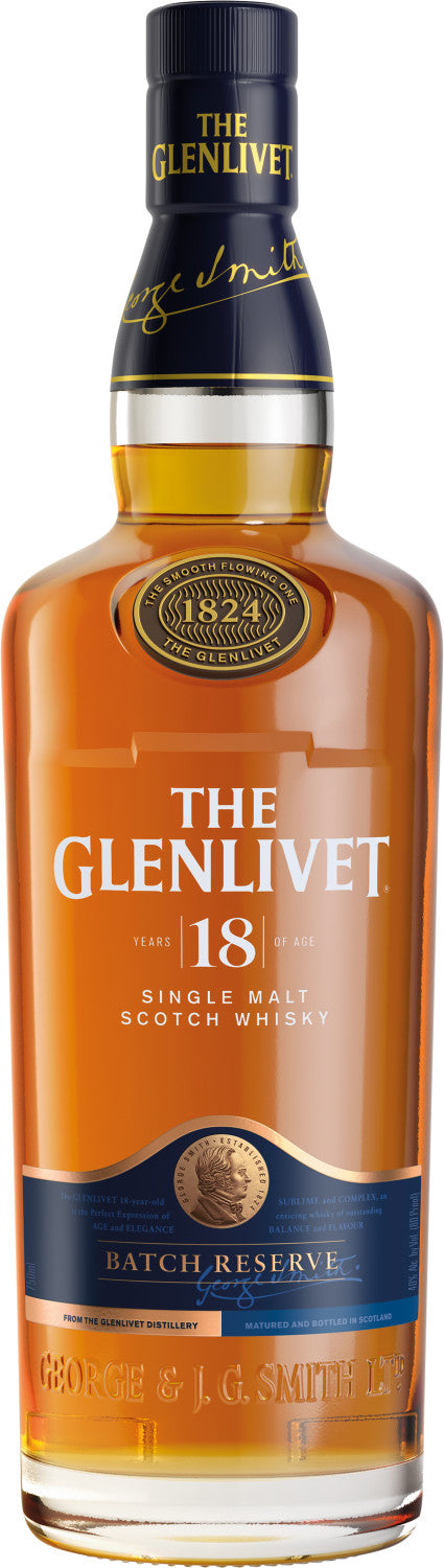 THE GLENLIVET 18 YEAR OLD SINGLE MALT SCOTCH WHISKY 750 ML