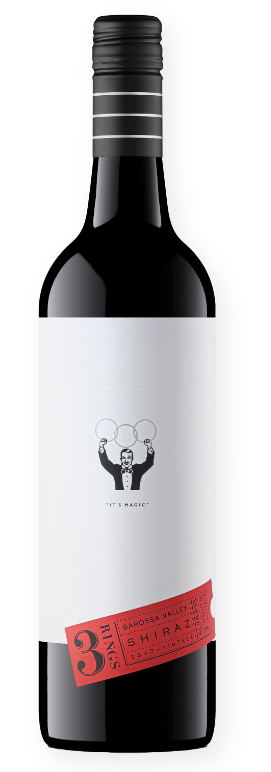 3 Rings Shiraz 2021  Front Bottle Shot