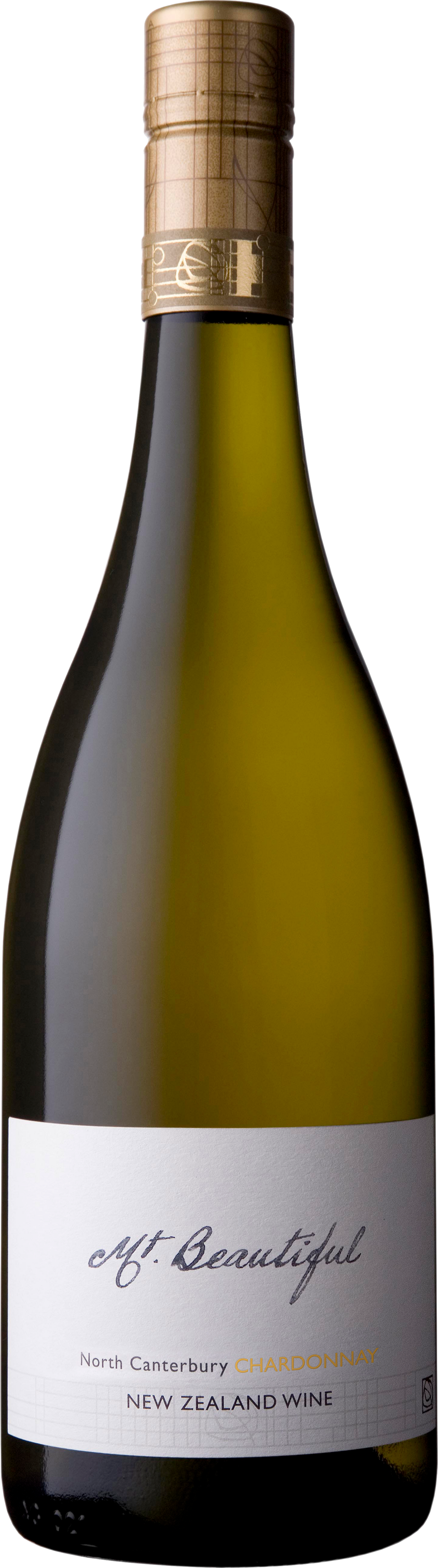 Mt. Beautiful Chardonnay 2020  Front Bottle Shot