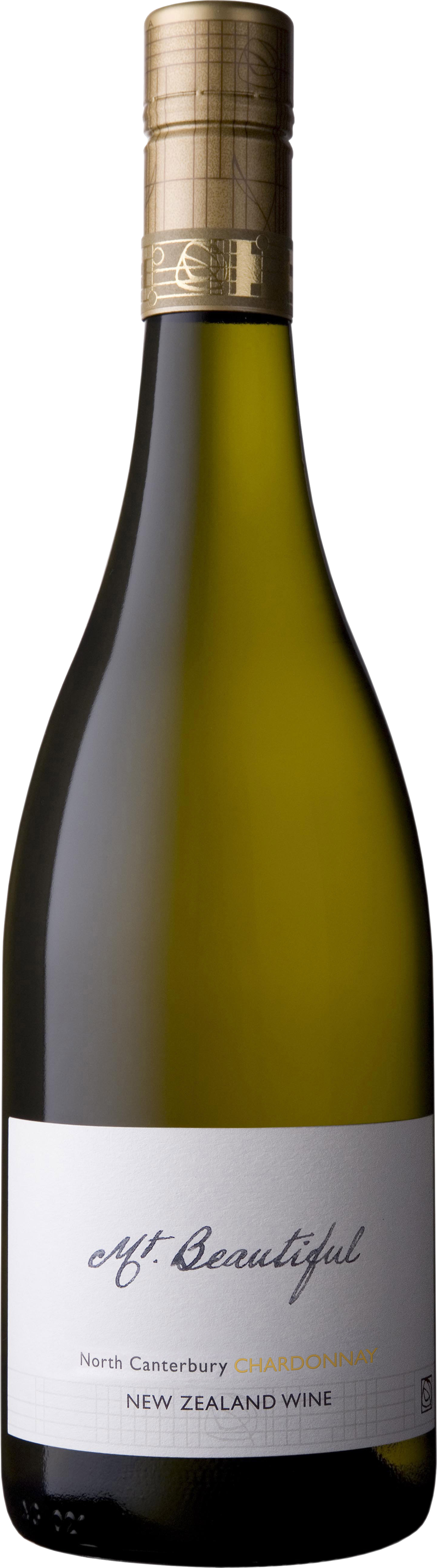 Mt. Beautiful Chardonnay 2020  Front Bottle Shot