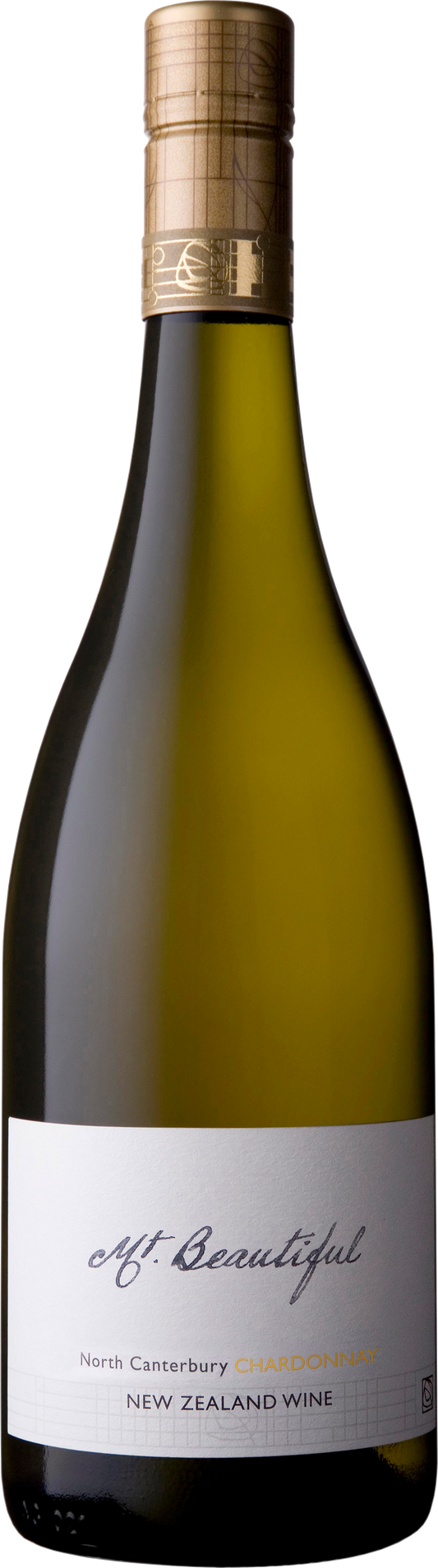 Mt. Beautiful Chardonnay 2020  Front Bottle Shot