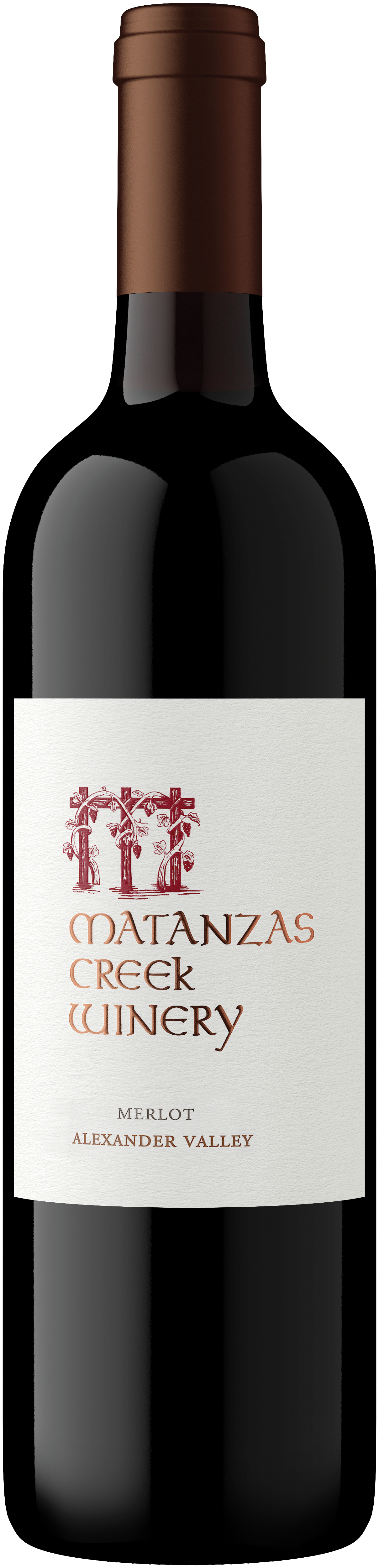 Matanzas Creek Alexander Valley Merlot 2021  Front Bottle Shot