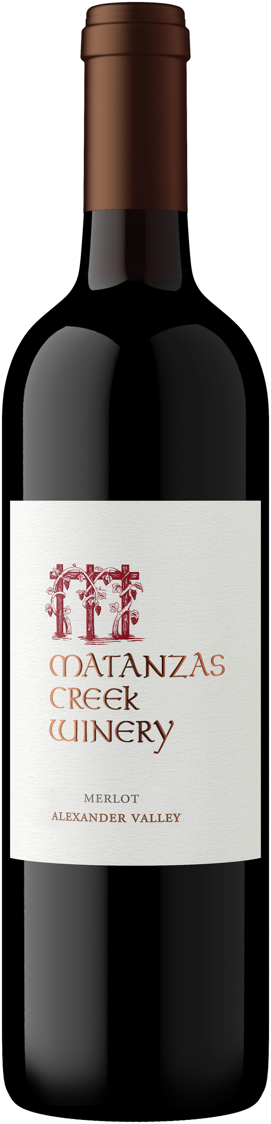 Matanzas Creek Alexander Valley Merlot 2021  Front Bottle Shot