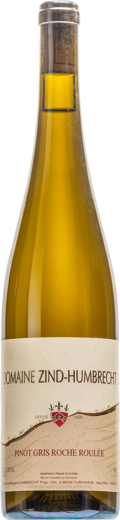 Zind-Humbrecht Roche Roulee Pinot Gris 2021  Front Bottle Shot