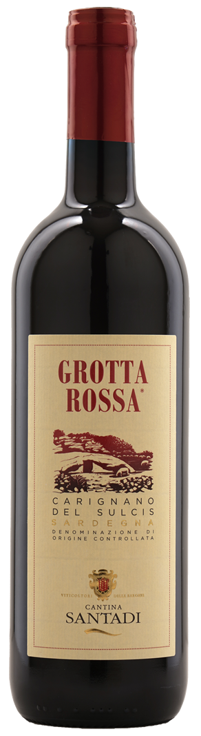 Santadi Carignano del Sulcis Grotta Rossa 2021  Front Bottle Shot