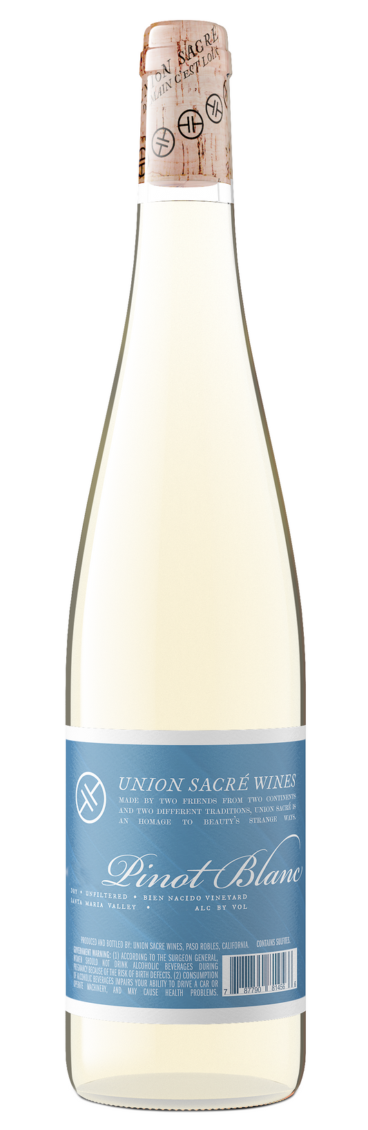 Union Sacre Pinot Blanc 2022  Front Bottle Shot